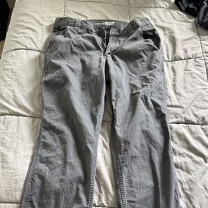 Carhartt Men's Gray Straight-Leg Chino Pants